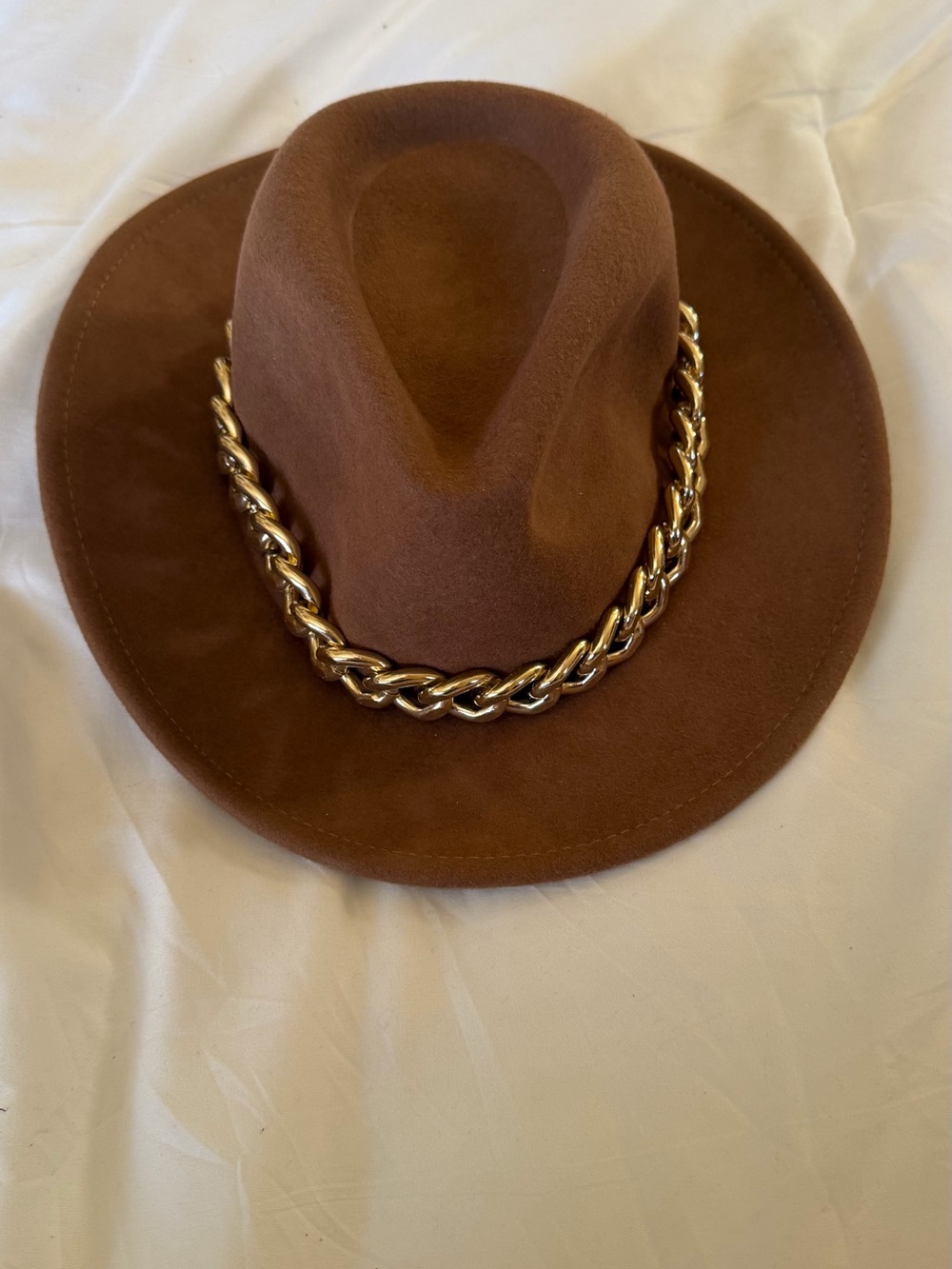 ALDO Brown Felt Fedora Hat